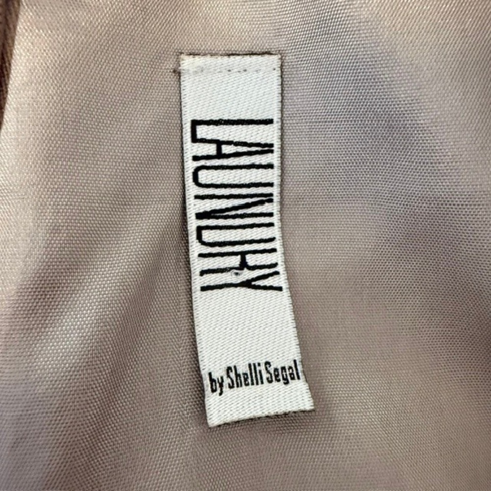 Vintage 90's Laundry by Shelli Segal Y2K Maxi Skirt Iridescent Taupe Size 2 - Picture 7 of 13